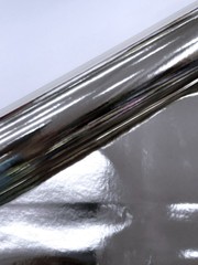 Platinum 54″ Wide Upholstery Chrome Mirror Reflective Vinyl Fabric By The Yard