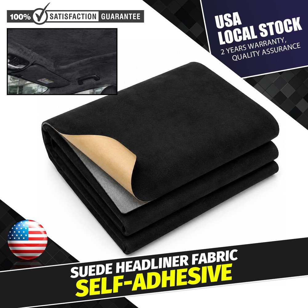 Car Headliner Fabric Suede Fabric 80″×60″ for Interior Headliner Cards Door Dash