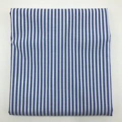 1/8″ Blue and White Striped Fabric, Summer Weight Polycotton 57″ W x 36″ L
