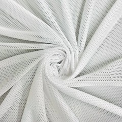 Brylee WHITE Polyester Micro Mesh Jersey Sports Mesh Knit Fabric by the Yard