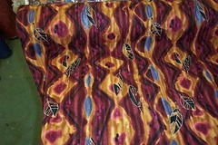 NEW, Mwanza Leaf Print Fabric is made, in Japan, of 100% cotton and 44″ wide.