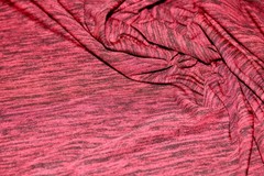 JERSEY KNIT FABRIC HEATHER RED ATHLETIC MOISTURE WICKING 100% POLYESTER 60″ WIDE