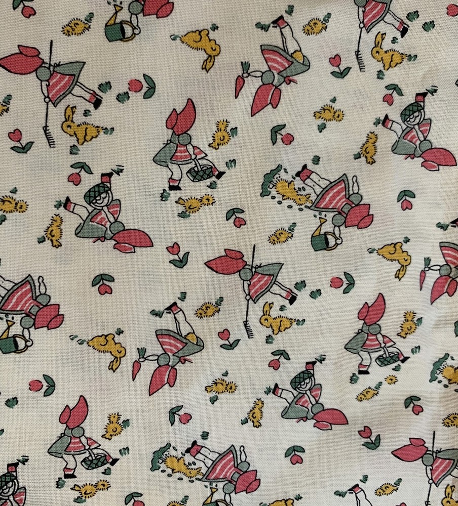 Judie Rothermel Aunt Grace Signature II Fall 2002 Fabric~Girl Ducks Chicks~1 Yd!