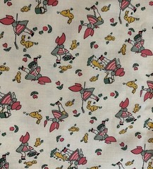 Judie Rothermel Aunt Grace Signature II Fall 2002 Fabric~Girl Ducks Chicks~1 Yd!