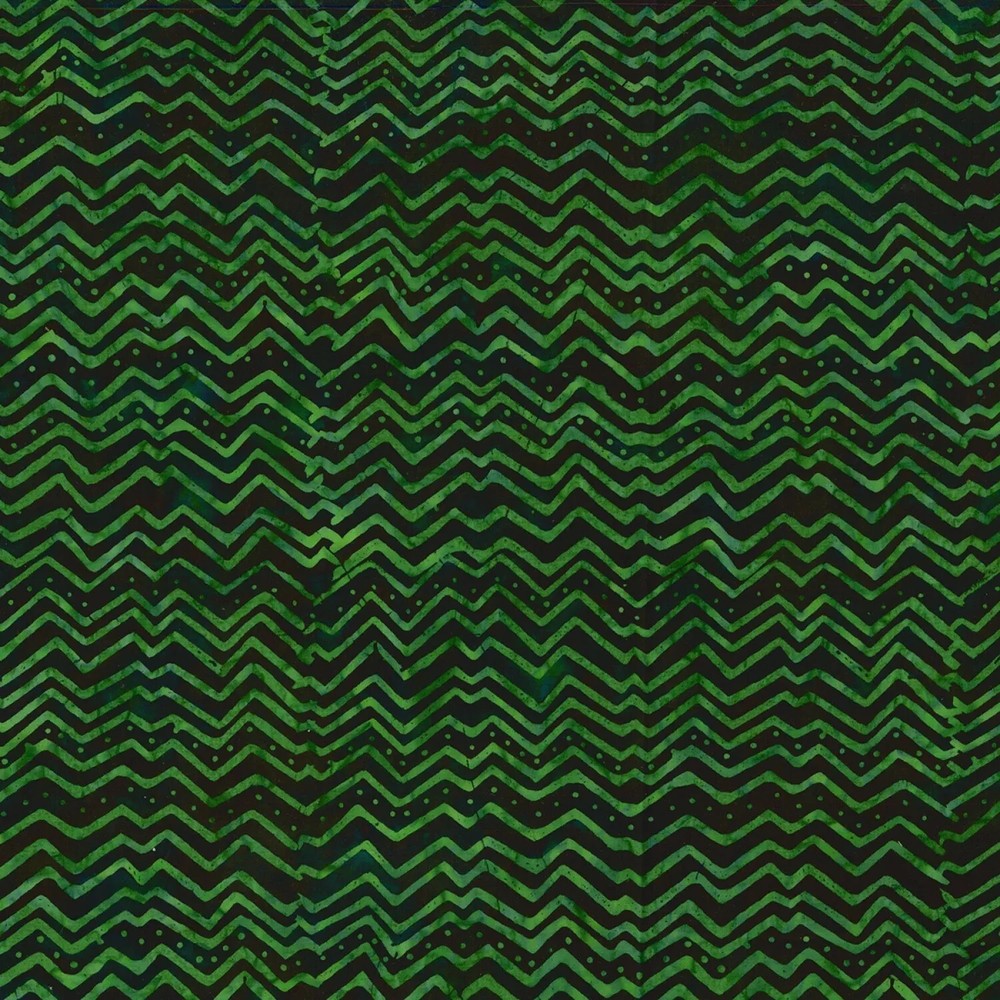 Laurel Burch BATIK Menagerie Chevron Dark Lime Y2494-19 Fabric By the FQ 1/4 YD