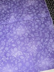Hoffman International Fabrics “Spring Fling” Purple 38″ x 42″