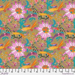 SM Goldfish Star, Gold – Este MacLeod, Colori, Quilt Fabric 100% Cotton By Yard