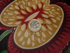 iLiv Velvet Curtain Fabric 2.3 Metres Cantaloupe Ebony Upholstery Cushion Blind