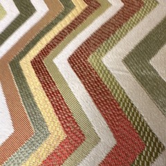 Lot of 3 Upholstery Fabric Remnants Chevron/Geometric 22×36, 34×36, 22×57