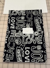 3 pieces of Island Batik Black & White Batik Fabric – over 1 3/4 yards total