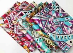 58” Wide By Yards Geometric Patchwork Charmeuse Lining Silky Satin Fabric