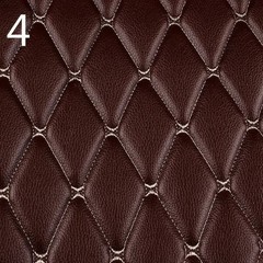 100x158cm Faux Leather Quilted PVC Fabric Car Interior Upholstery Mat