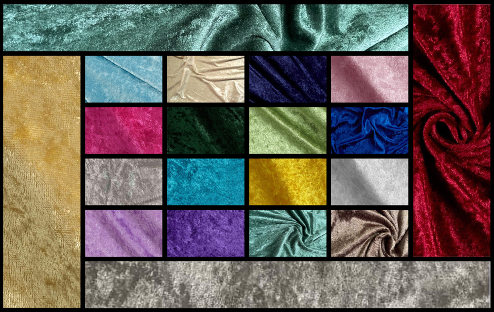 Sedona Designz 100% Panne Velvet Velour Fabric by The Yard, 60 Inches Wide