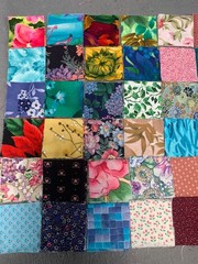 Fabric Squares Precut 2″ Pack 168 Pieces Floral Patterns Quilting Sewing Craft
