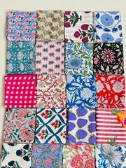 20pcs Sewing Cotton Fabric Bundle Squares Quilting Patchwork Floral Scraps Lot