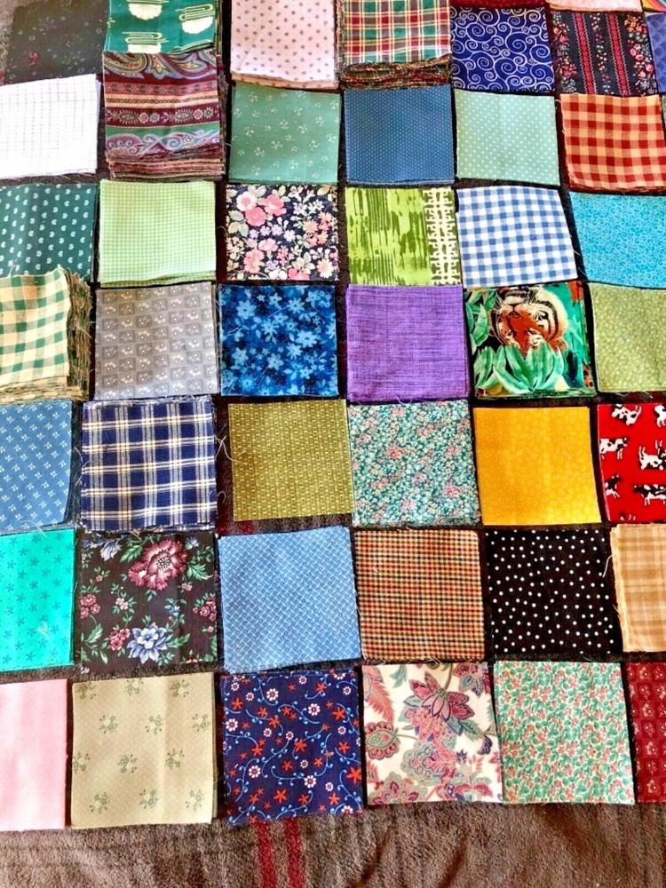 SALE Fabric Quilting Squares 50 or 100