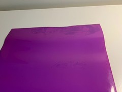 Glossy thick purple vinyl sheet – non-adhesive – craft, DIY 50x40cm