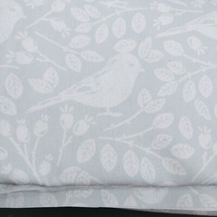Home Decor Fabric by Brothers & Sisters Cotton Grey and White Birds 3 Yards 45″w