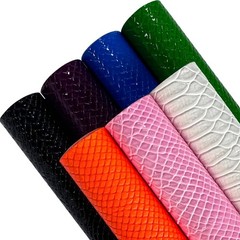 ONEART | Mirrored Glossy Faux Leather Roll 12″×54″ Snake Skin Embossed Synthe…
