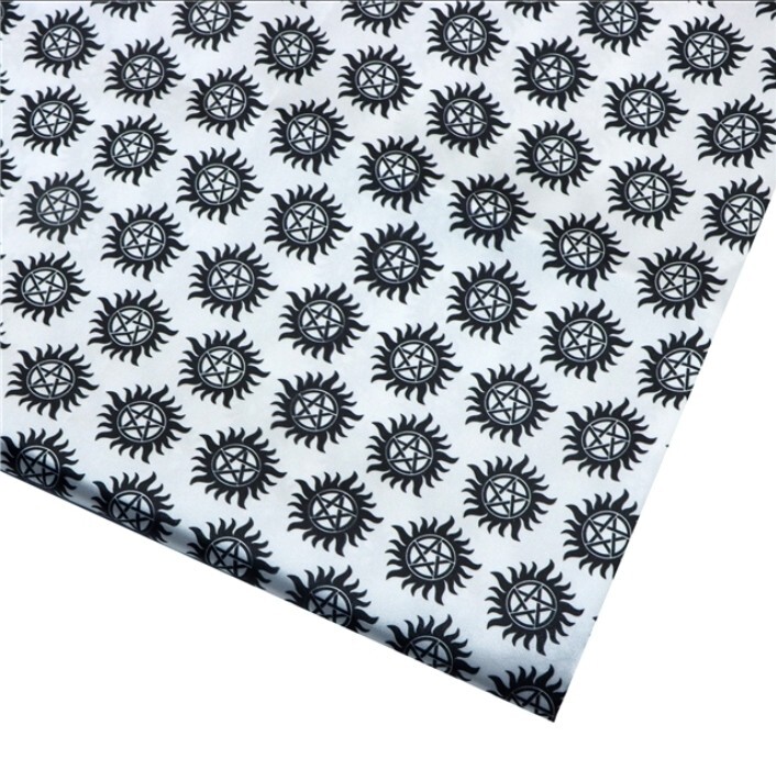 Supernatural Demon Polyester Cotton blend fabric movie 18″x55″ 1130867