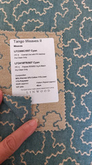 Linwood Fabric/Tango Weaves II / Cyan Width 140cm Length 4.20 metres