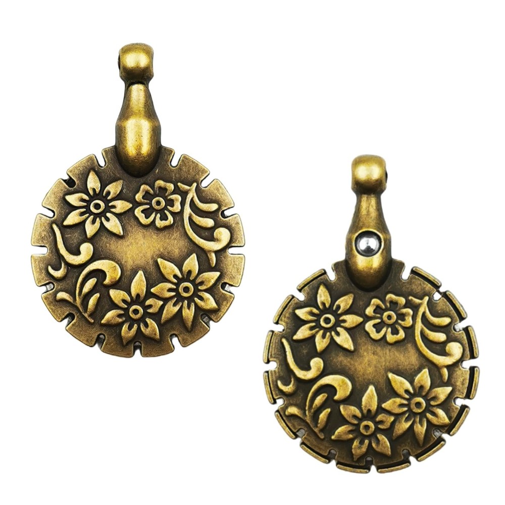 2 Pcs Yarn Cutter Pendant Set, Antique 1.77*1.22 inches, copper