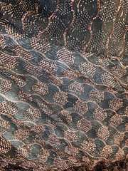 Brown Metallic Net mesh Fabric By the Yard 50″ Wide