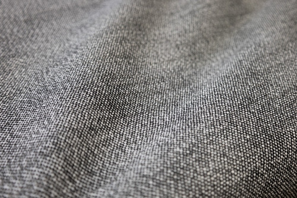 100% Premium Italian Jacquard Fabric 54″ Sold By The Yard Dark Gray Two Tone
