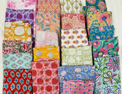20pcs Sewing Cotton Fabric Bundle Squares Quilting Patchwork Floral Scraps Lot