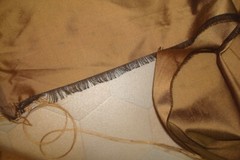 1 of 11 yds Dupioni 100% SILK Fabric Cocoa Brown Clothing Drapery 54″w BTY