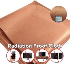 Golden Copper Faraday Fabric 197″x43″ RFID EMF Blocking Radiation Shielding