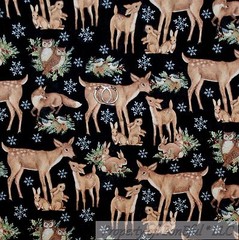 BonEful Fabric FQ Cotton Quilt VTG Xmas Elf Rein*deer Adult Sexy Santa Gay Pride