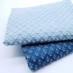 50*150cm Cotton Denim Fabric Retro DIY Sewing Skirts Coats Pants Textile Blue