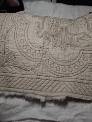 Neutral Needlework Slow Stitch Bundle Vintage Fabric Embroidery Lace Craft Sew