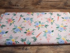 Brother Sister Design Studio Floral PinkFabric w/Carrots, 2 1/4 Yards, 1lb 11 oz