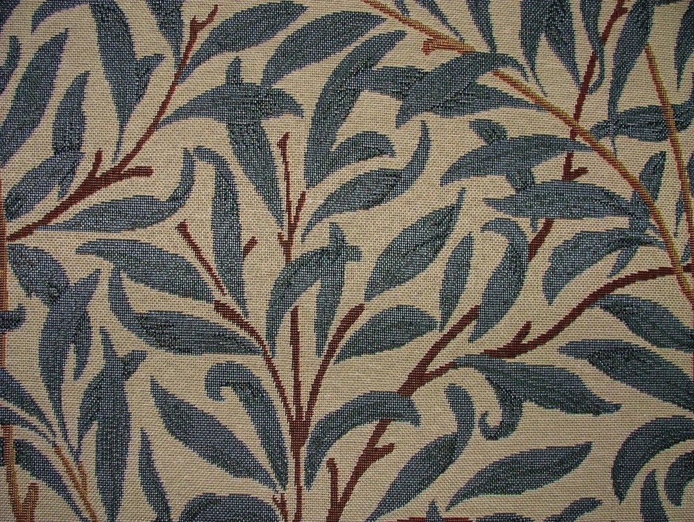 William Morris Tapestry Fabric Willow Bough Blue Curtain Upholstery 15 Metres