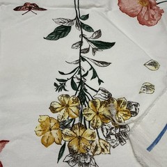 5th Avenue Designs Covington Spring Theme VTG Printed Linen Blend Fabric 36×54