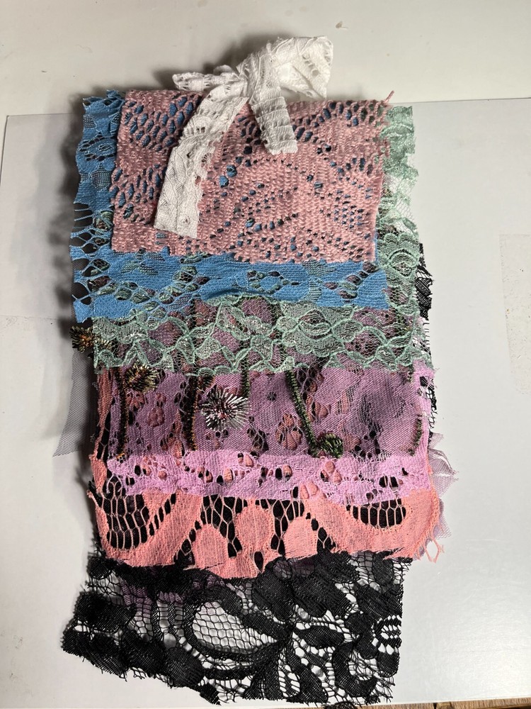 10 pc flip junk journal lace 8.5 by 5.5″ cutters, snippets , variety