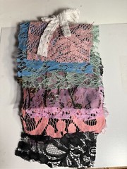10 pc flip junk journal lace 8.5 by 5.5″ cutters, snippets , variety