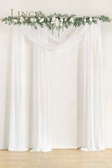 Ling’s Moment 32Ft x 30″ Extra Long Wrinkle-Free Wedding Arch Chiffon Draping…