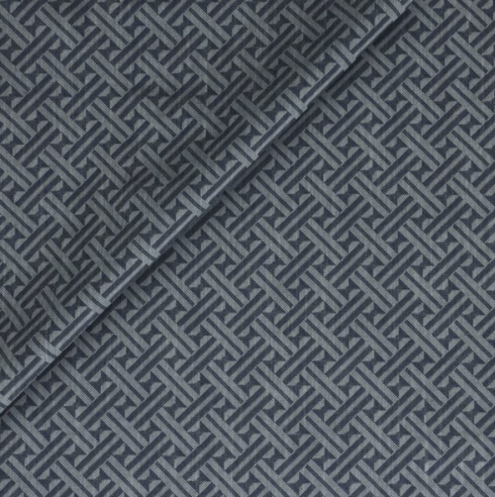Jim Thompson No. 9 Geometric Weave Uphol Fabric- Nausica Navy 1.55yd N9012234004
