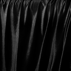 1 Yard Stretch Velvet Fabric, Black, 60 Inch Wide | Stretchy Velvet Cloth, 90% P