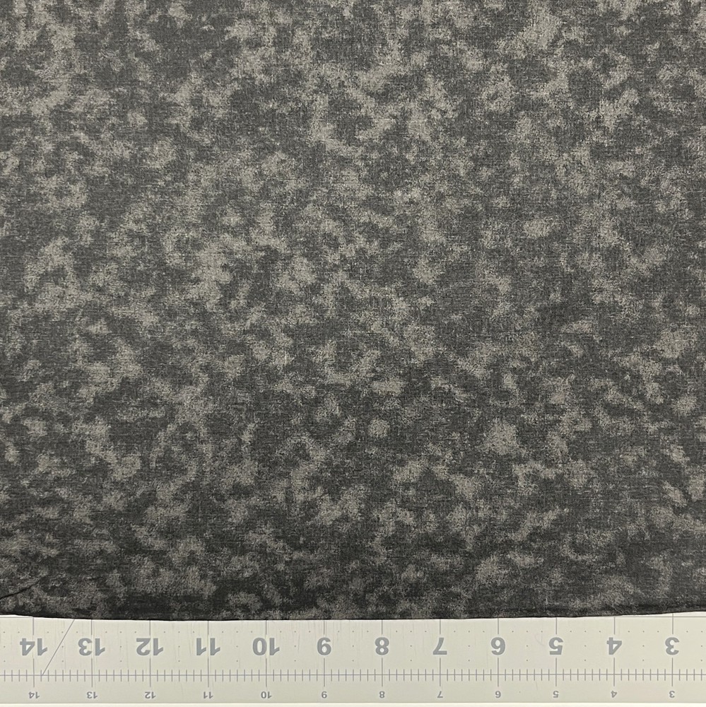 108″ Wide Back Fabric | Tonal Suede Texture PRINT Black Gray | Cotton YARD
