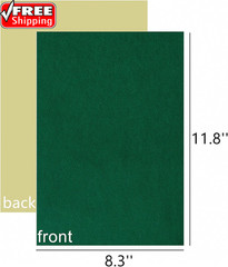 3-Pack Self-Adhesive Felt Sheets, Peel & Stick, A4 Size (8.3″ X 11.8″, Green)