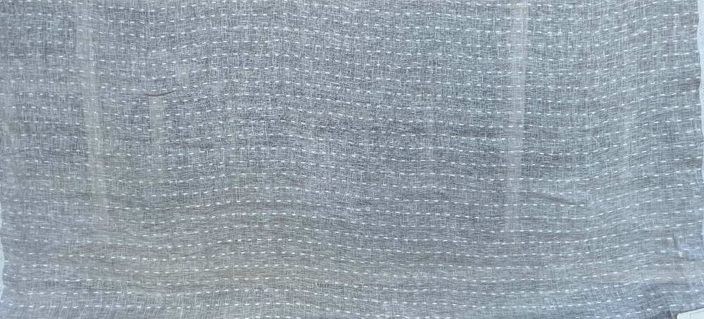 Fabricut Running Stitch/ Color Off white- 3.5 yds