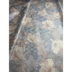 25 Yards Vtg 90’s Stanley King Margin Designs Floral Screenprinted Cotton Fabric
