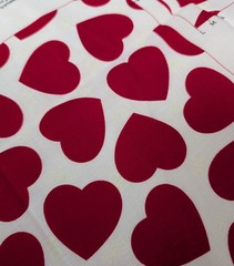 Cranston Hearts Glow in the Dark “Yes and No” Boxer Shorts Cut & Sew Panel Puppy