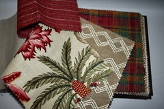 Big FABRIC SAMPLE BOOK Red Spice SEDONA Autumn 45pcs LOT Print Embroidery Woven
