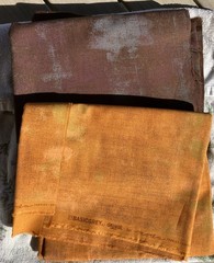 Basic Grey Moda Grunge Cotton Fabric Lot Browns 3-1/2 Yards Total B4