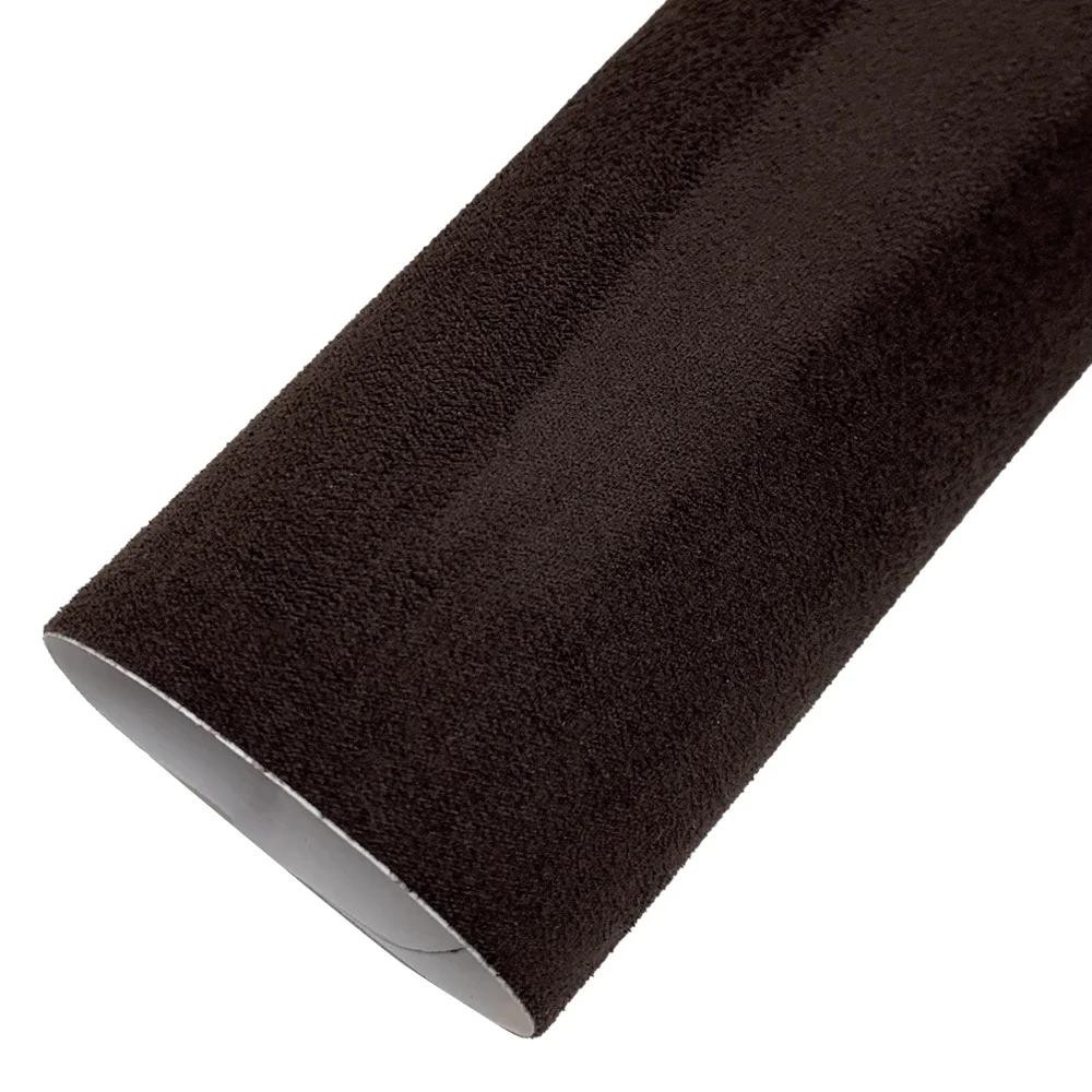 Matte Suede Fabric Vinyl Wrap Car Interior Door Panel Trim Sticky Back Film Kits